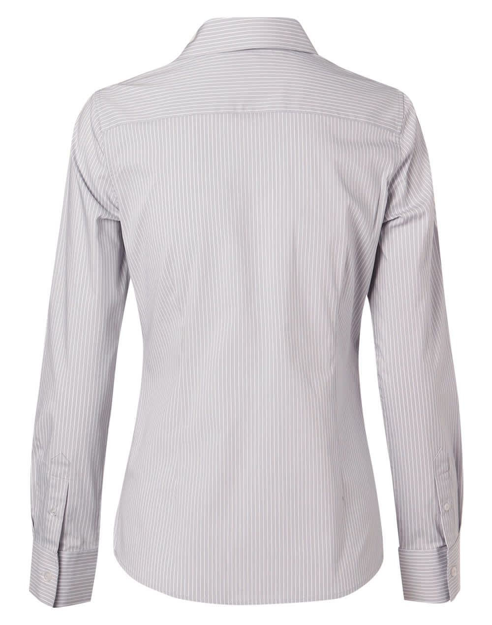 Womens Ticking Stripe Long Sleeve Shirt [53-M8200L]