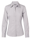 Womens Ticking Stripe Long Sleeve Shirt [53-M8200L]