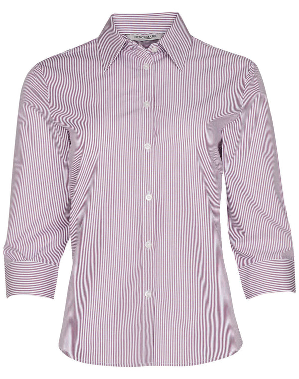 Womens Balance Stripe 3/4 Sleeve Shirt [53-M8233]