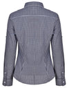 Womens Gingham Check Rollup L/S Shirt [53-M8300L]