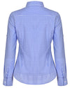 Womens Gingham Check Rollup L/S Shirt [53-M8300L]