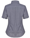 Womens Gingham Check S/S Shirt [53-M8300S]