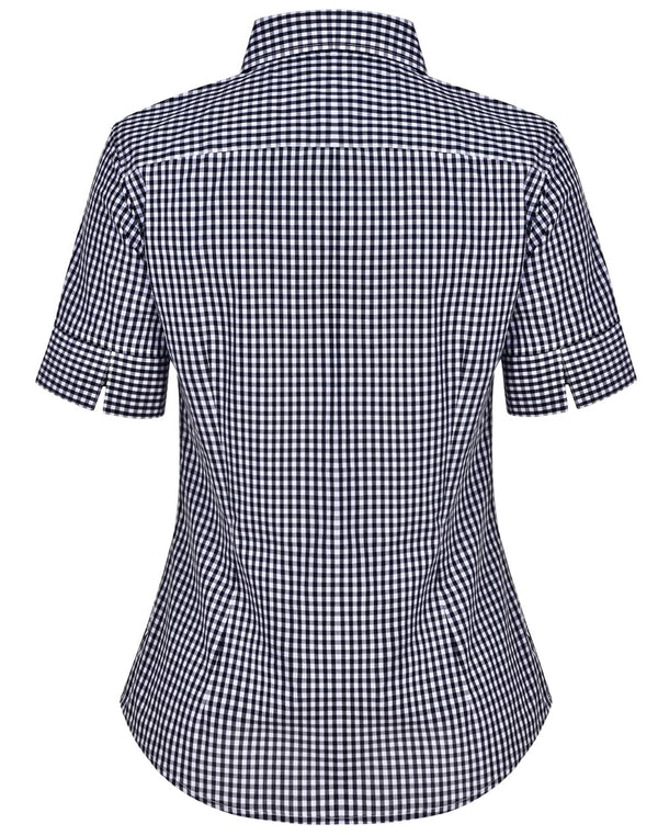 Womens Gingham Check S/S Shirt [53-M8300S]