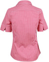 Womens Gingham Check S/S Shirt [53-M8300S]