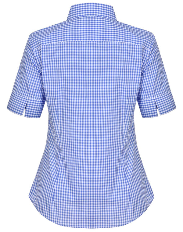 Womens Gingham Check S/S Shirt [53-M8300S]