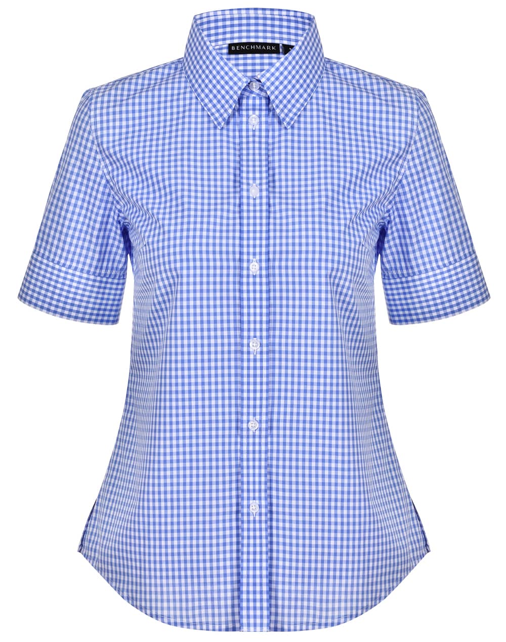 Womens Gingham Check S/S Shirt [53-M8300S]