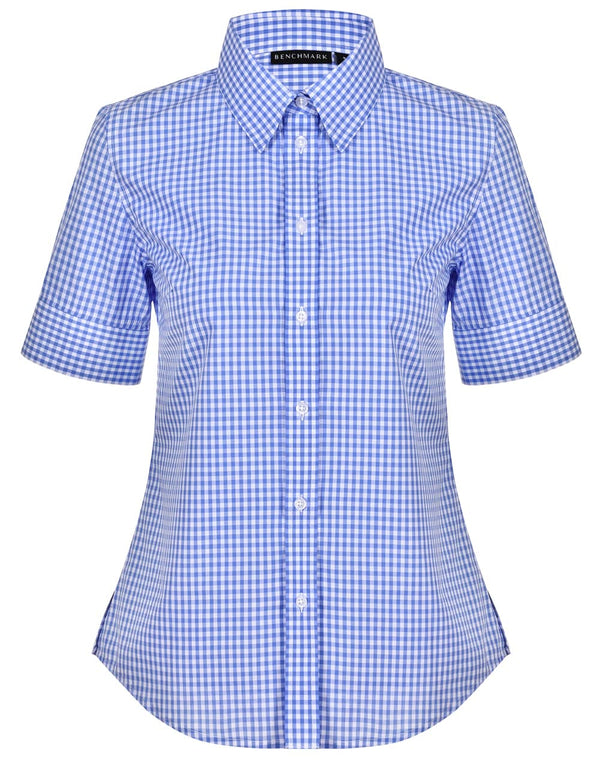 Womens Gingham Check S/S Shirt [53-M8300S]