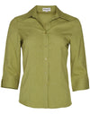 Womens Cool Dry 3/4 Sleeve Shirt [53-M8600Q]