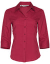 Womens Cool Dry 3/4 Sleeve Shirt [53-M8600Q]