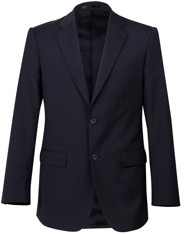 Mens Two Buttons Jacket in Wool Stretch [53-M9100]