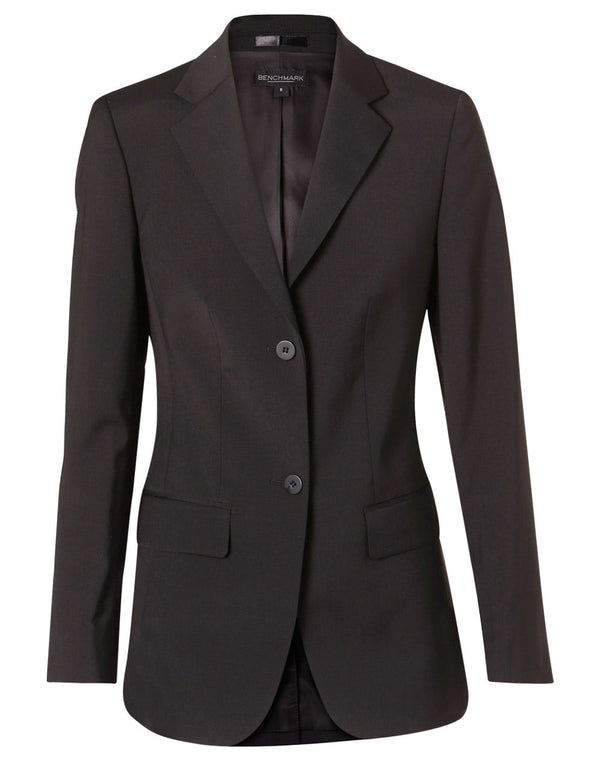 Womens Stretch Wool Blend Mid Length Jacket [53-M9200]