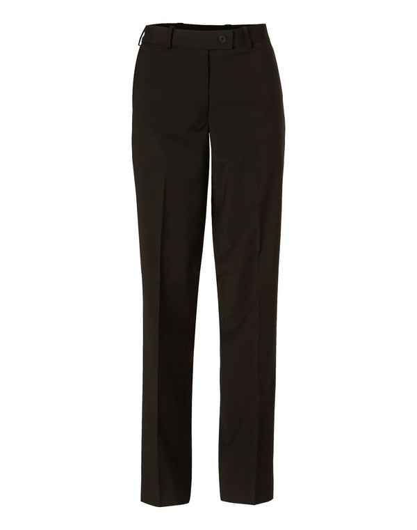 Womens Wool Blend Stretch Slim Leg Flexi Waist Pants [53-M9400]