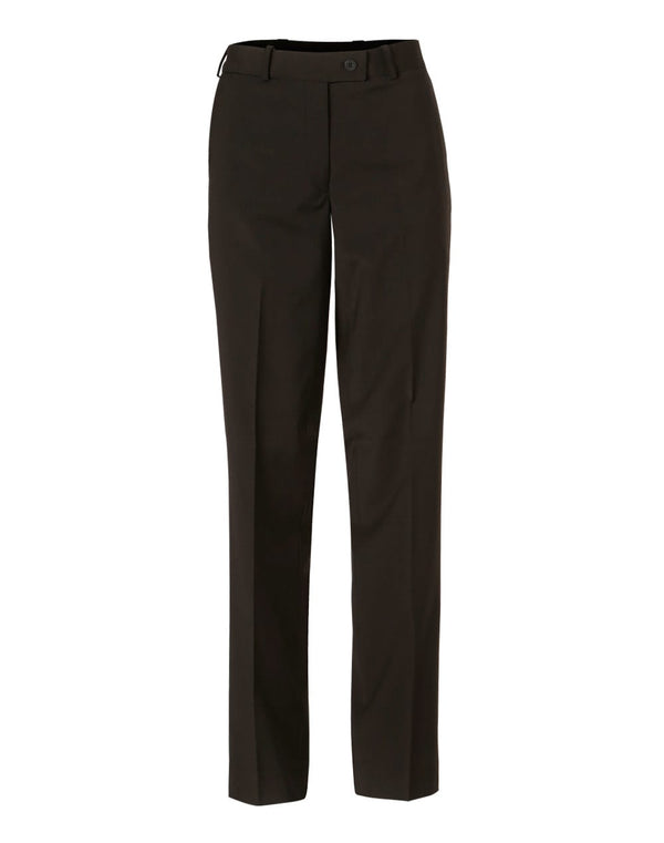 Womens Wool Blend Stretch Slim Leg Flexi Waist Pants [53-M9400]