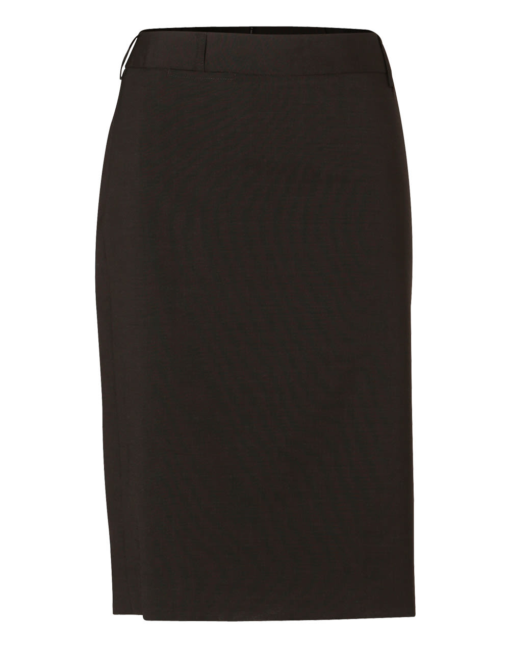 Womens Mid Length Lined Pencil Skirt in Wool Stretch [53-M9470]