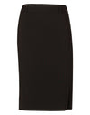 Womens Mid Length Lined Pencil Skirt in Wool Stretch [53-M9470]