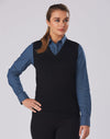 Womens V Neck Vest [53-M9601]