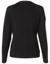 Womens 100 Merino Wool L/S Cardigan [53-M9602]