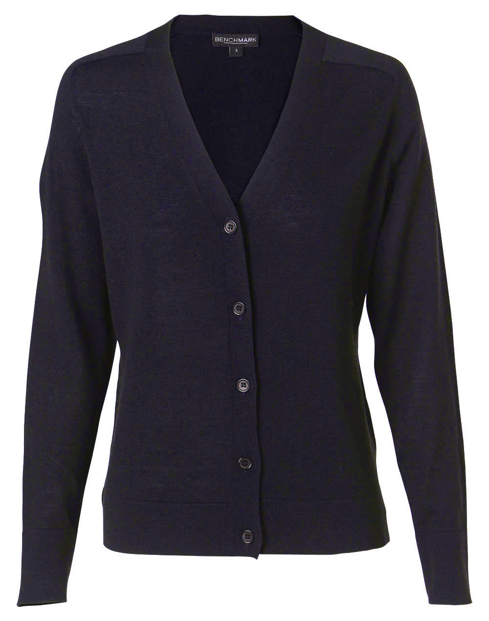 Womens 100 Merino Wool L/S Cardigan [53-M9602]