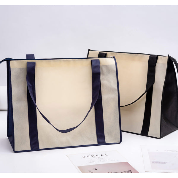 Non Woven Large Zipped Shopping Bag [19-NWB017]
