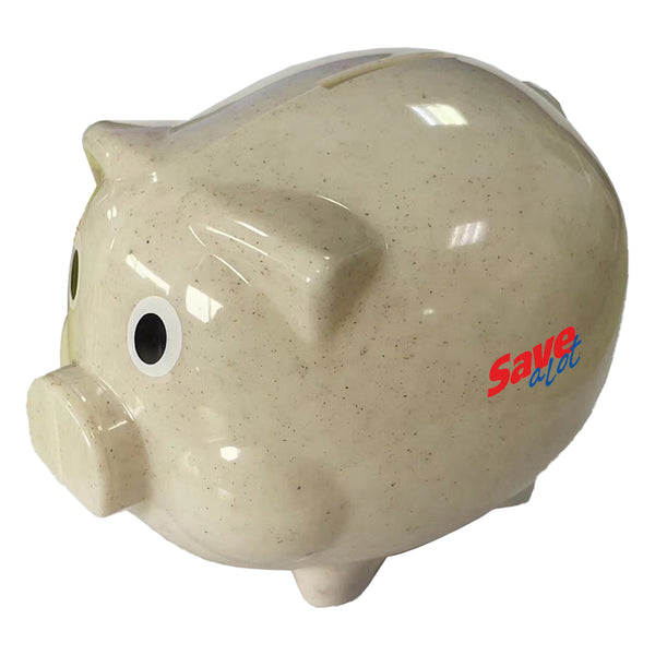 Wheat Straw Piggy Bank [19-PGB001]