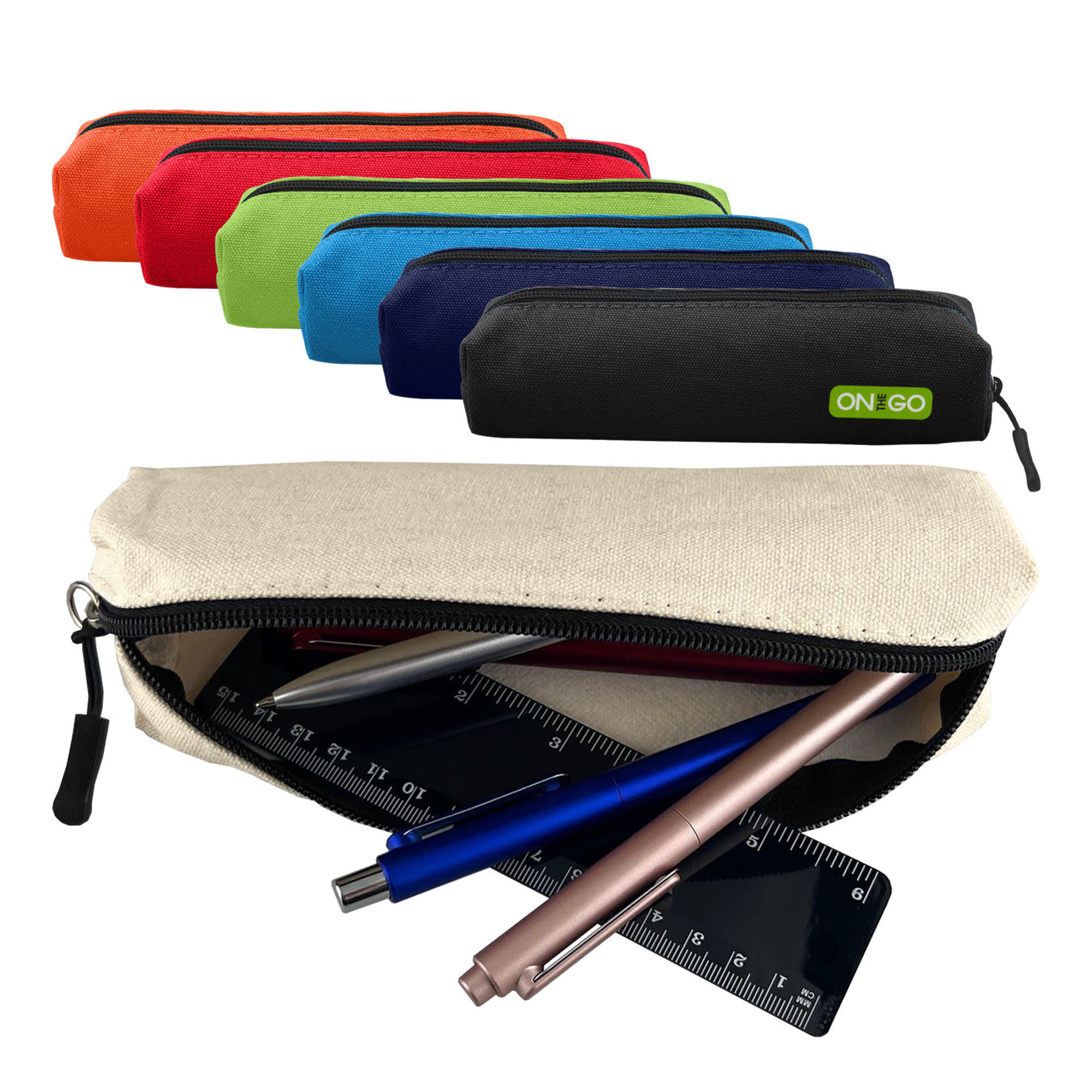 Canvas Tube Pencil Case [19-PKG015]