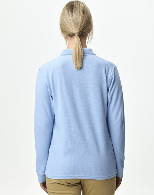 Adults 240gsm Poly/Cotton Pique L/S Polo [53-PS12]