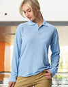 Adults 240gsm Poly/Cotton Pique L/S Polo [53-PS12]