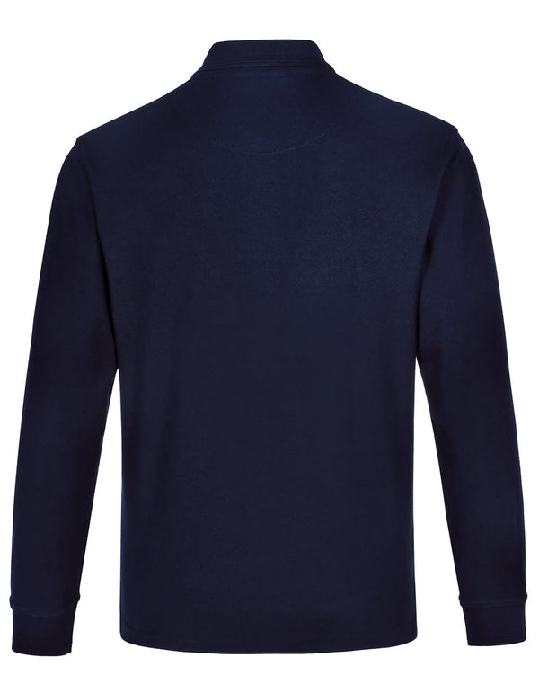 Adults 240gsm Poly/Cotton Pique L/S Polo [53-PS12]