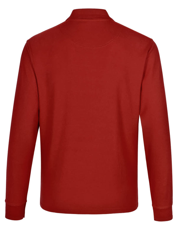 Adults 240gsm Poly/Cotton Pique L/S Polo [53-PS12]