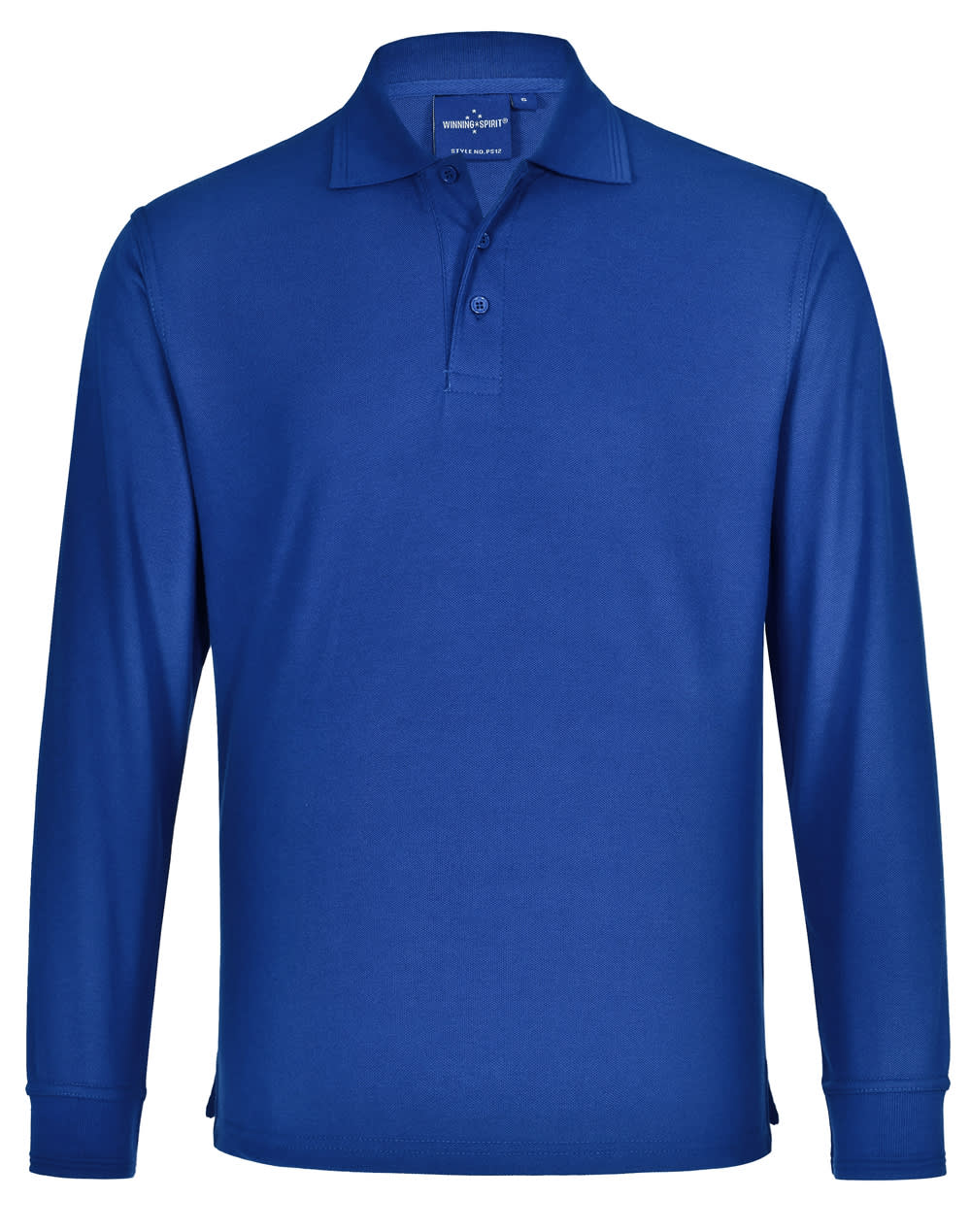 Adults 240gsm Poly/Cotton Pique L/S Polo [53-PS12]