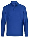 Adults 240gsm Poly/Cotton Pique L/S Polo [53-PS12]