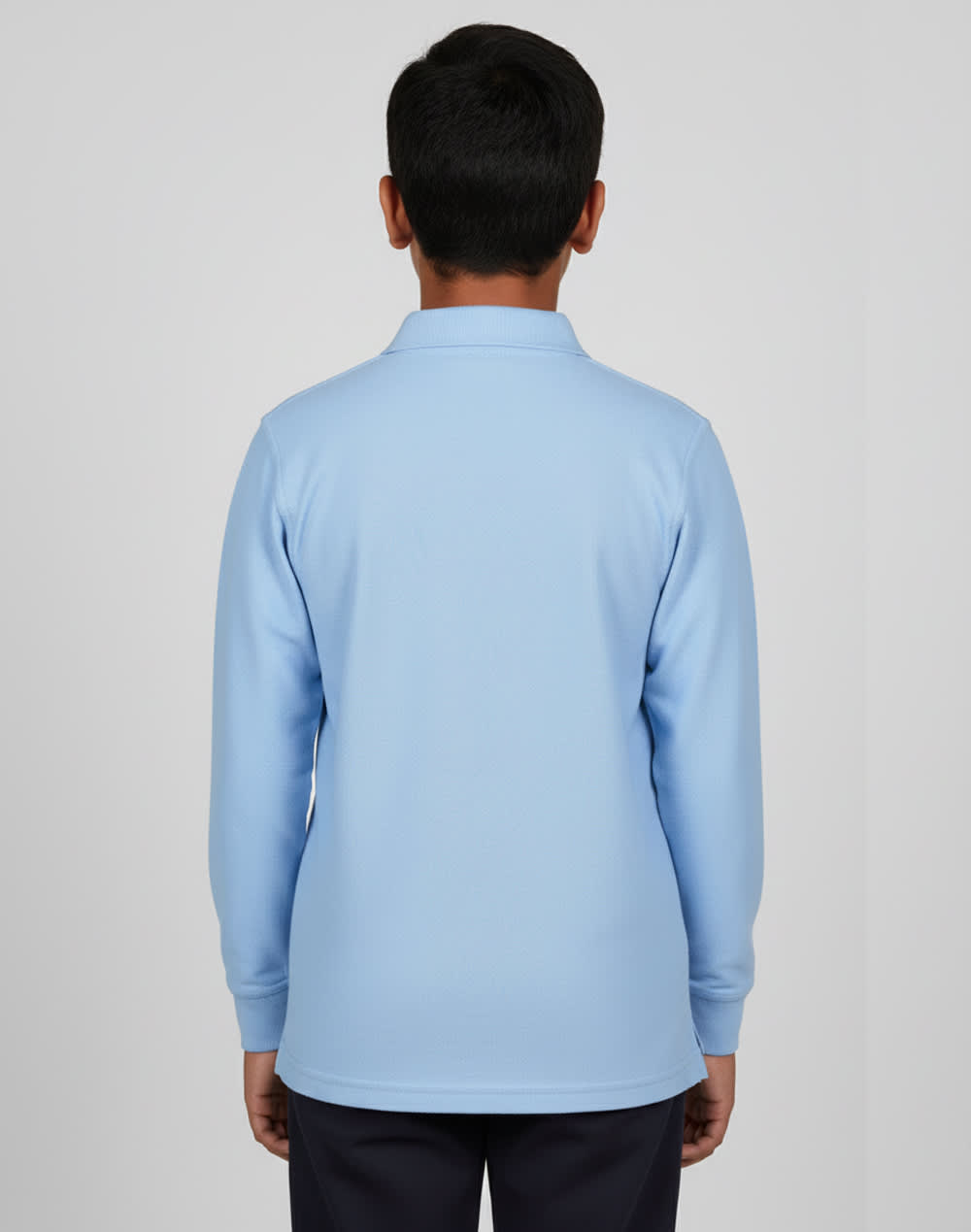 Kids 240gsm Poly/Cotton Pique L/S Polo [53-PS12K]