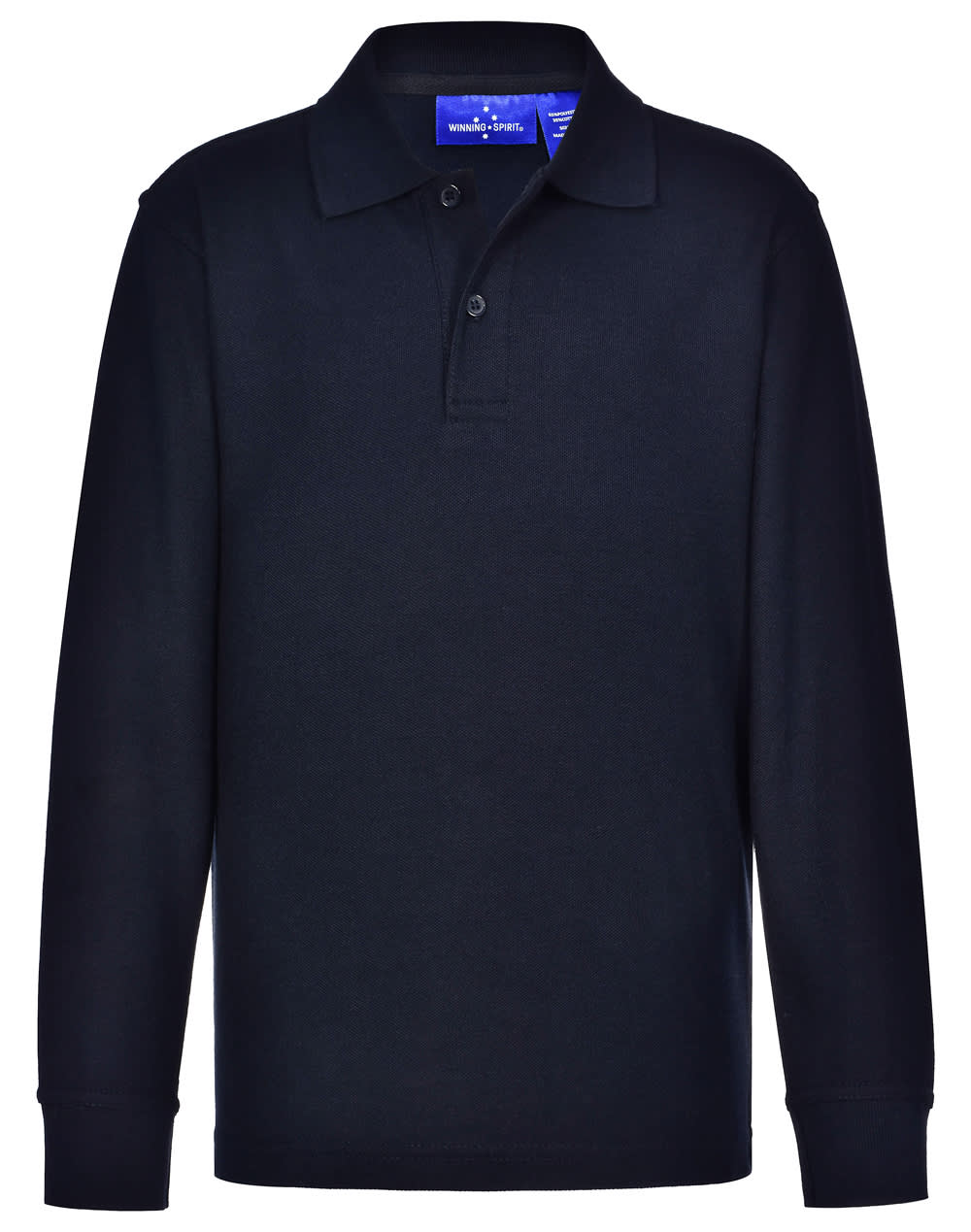 Kids 240gsm Poly/Cotton Pique L/S Polo [53-PS12K]