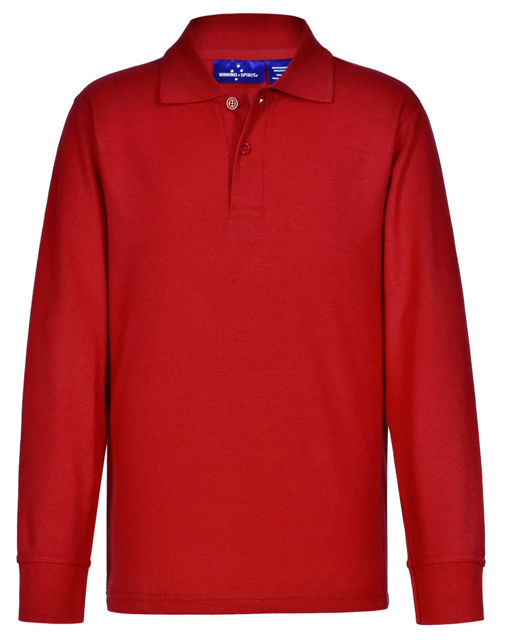 Kids 240gsm Poly/Cotton Pique L/S Polo [53-PS12K]