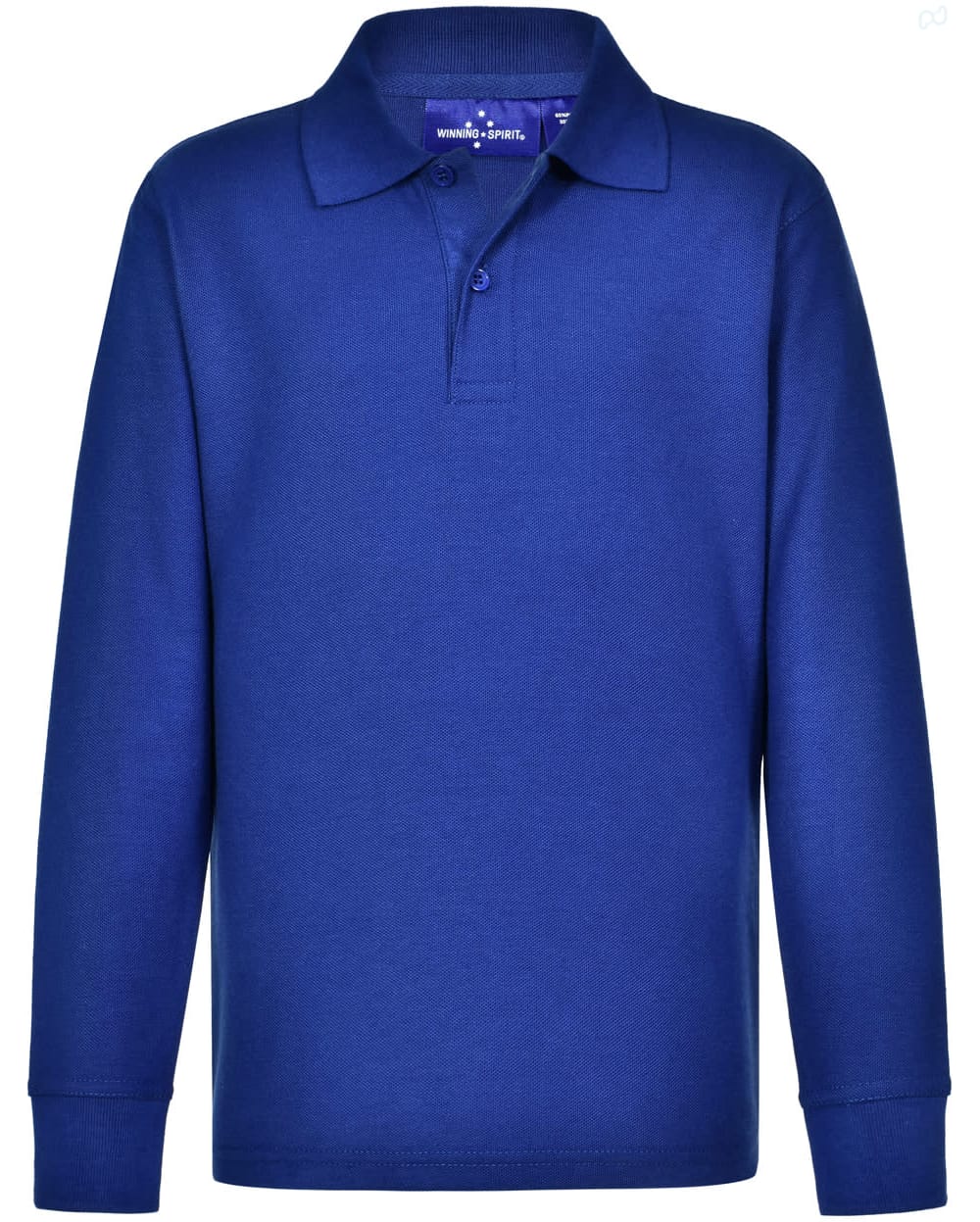 Kids 240gsm Poly/Cotton Pique L/S Polo [53-PS12K]