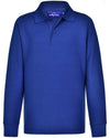 Kids 240gsm Poly/Cotton Pique L/S Polo [53-PS12K]