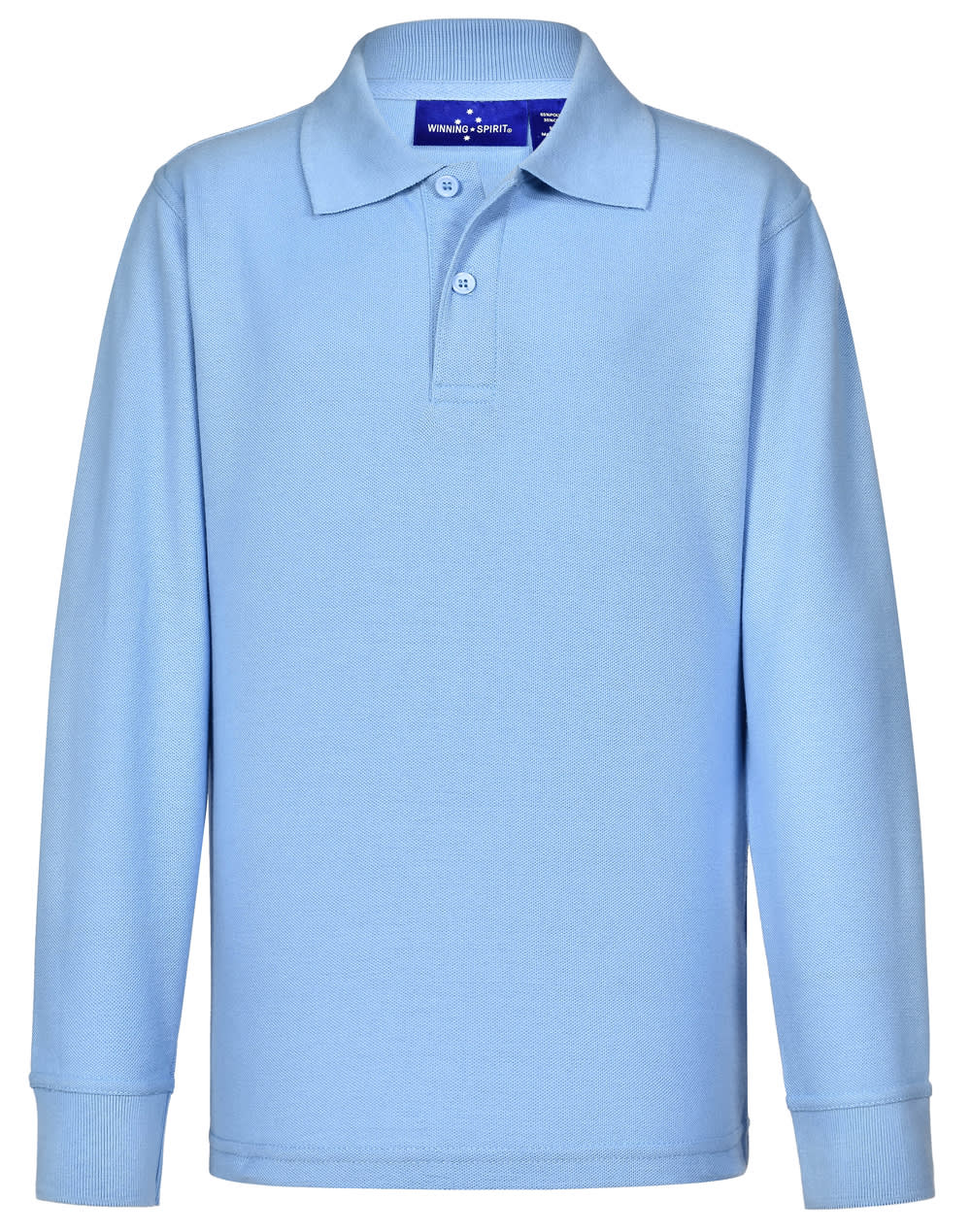 Kids 240gsm Poly/Cotton Pique L/S Polo [53-PS12K]