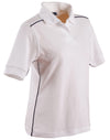 ladies pure cotton contrast piping [53-PS26]