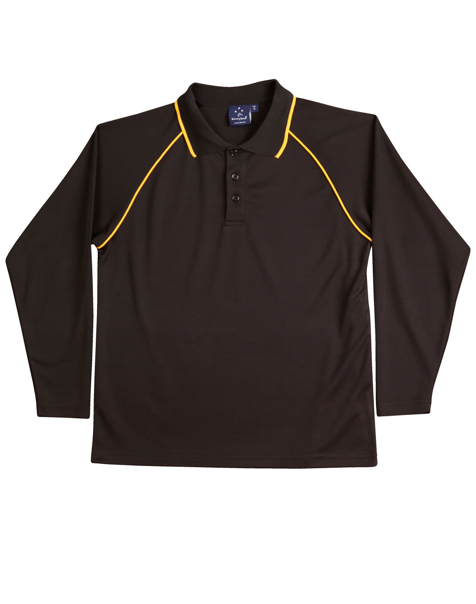 Kids cooldry raglan L/S polo [53-PS43K]