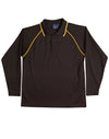 Kids cooldry raglan L/S polo [53-PS43K]