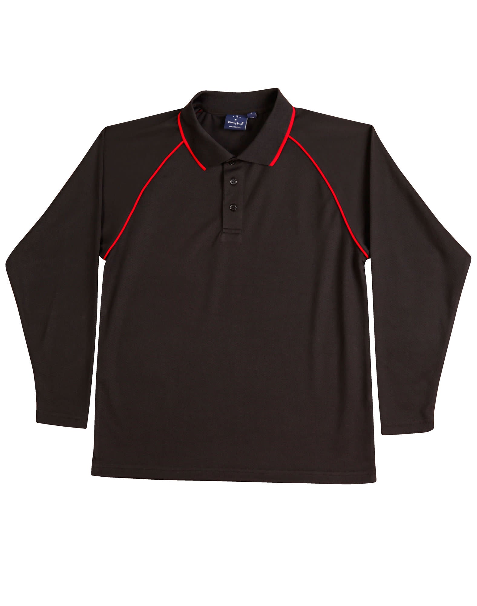 Kids cooldry raglan L/S polo [53-PS43K]