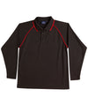 Kids cooldry raglan L/S polo [53-PS43K]