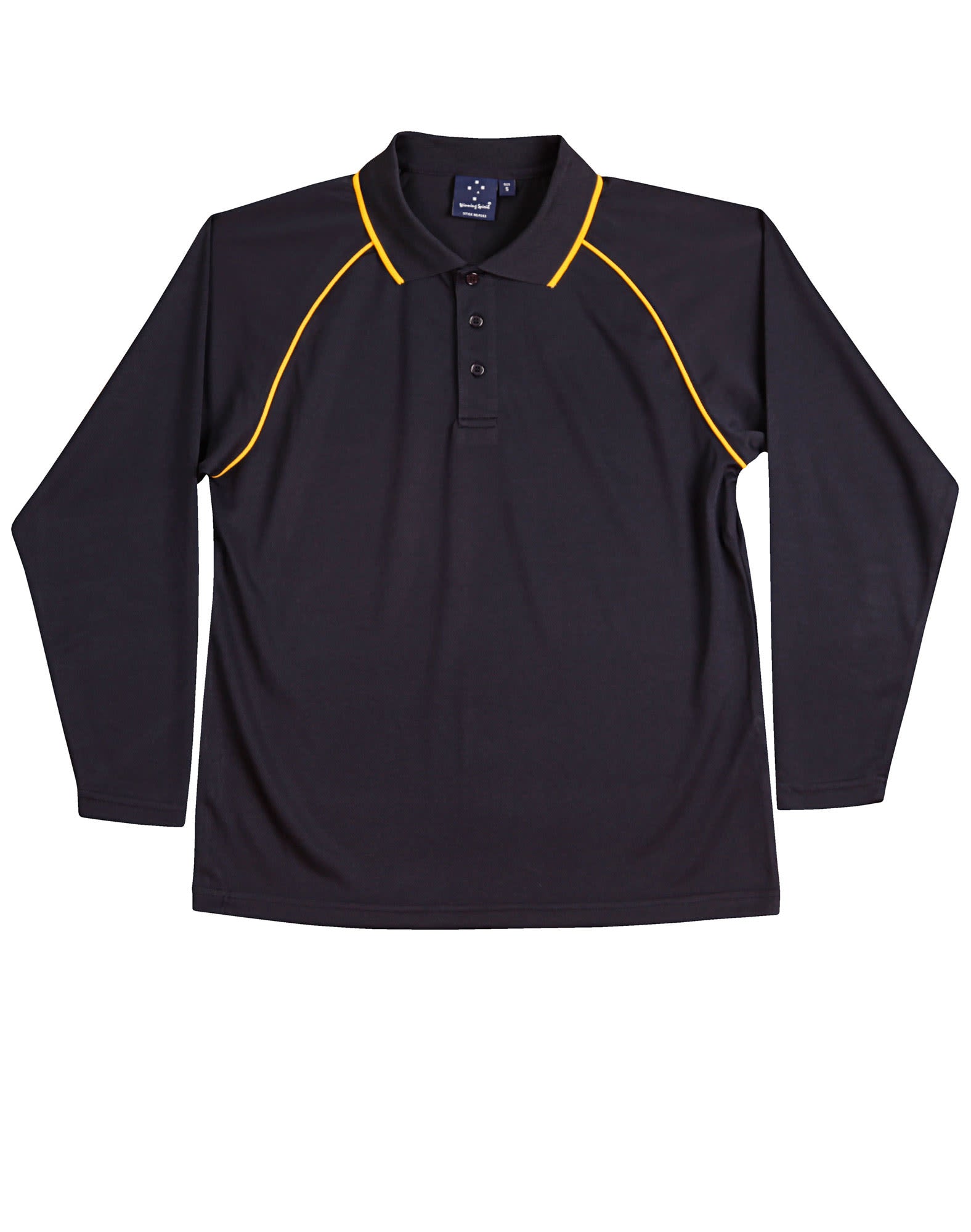 Kids cooldry raglan L/S polo [53-PS43K]