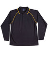 Kids cooldry raglan L/S polo [53-PS43K]