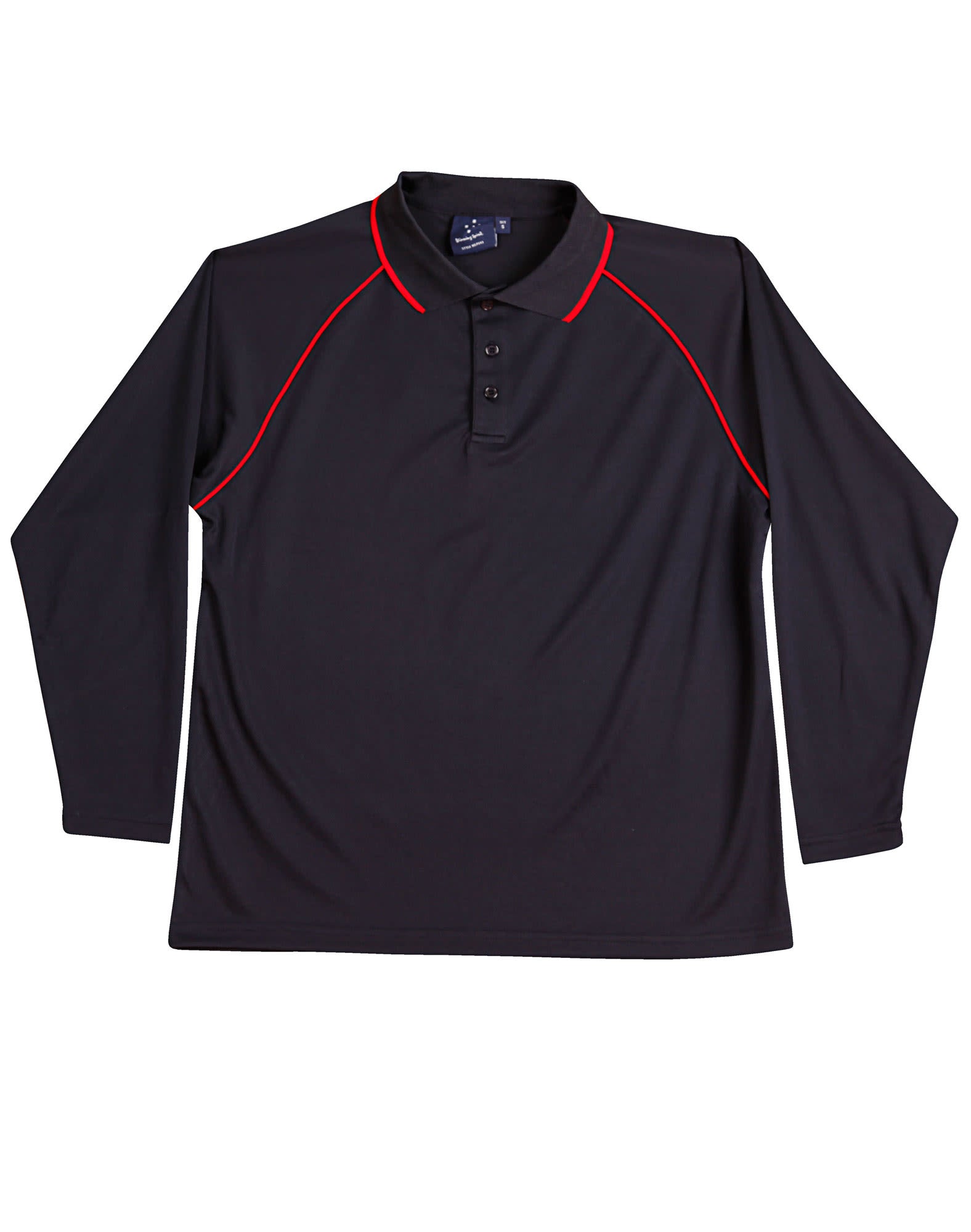 Kids cooldry raglan L/S polo [53-PS43K]
