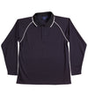 Kids cooldry raglan L/S polo [53-PS43K]
