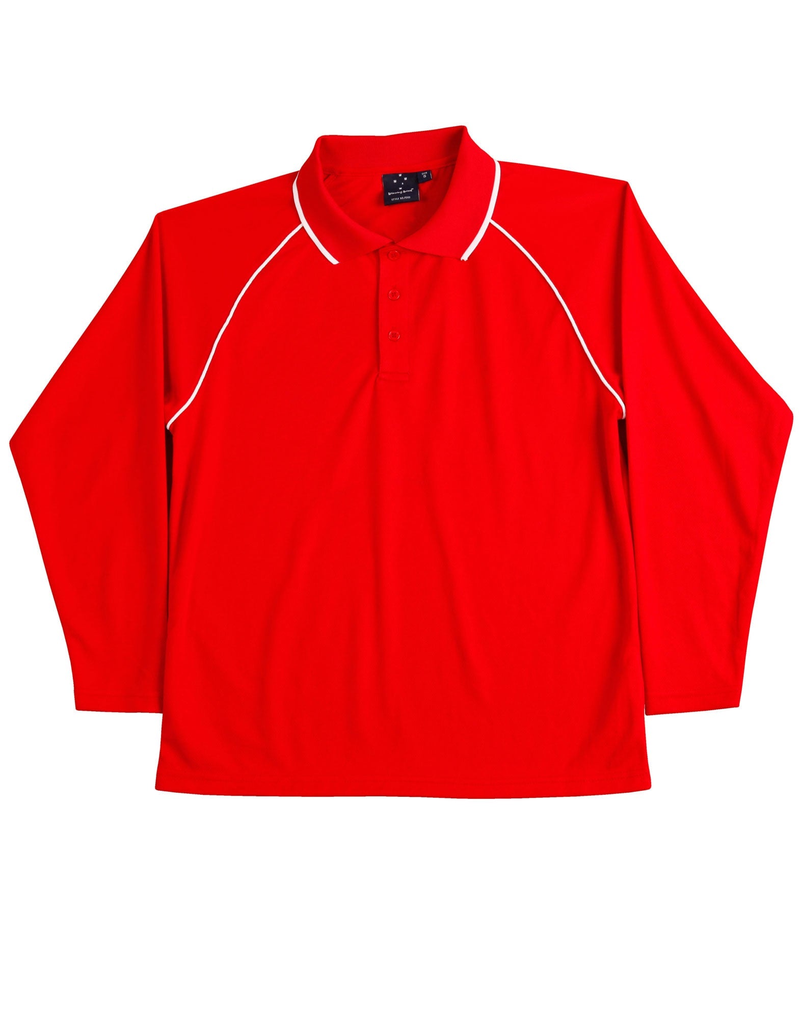 Kids cooldry raglan L/S polo [53-PS43K]