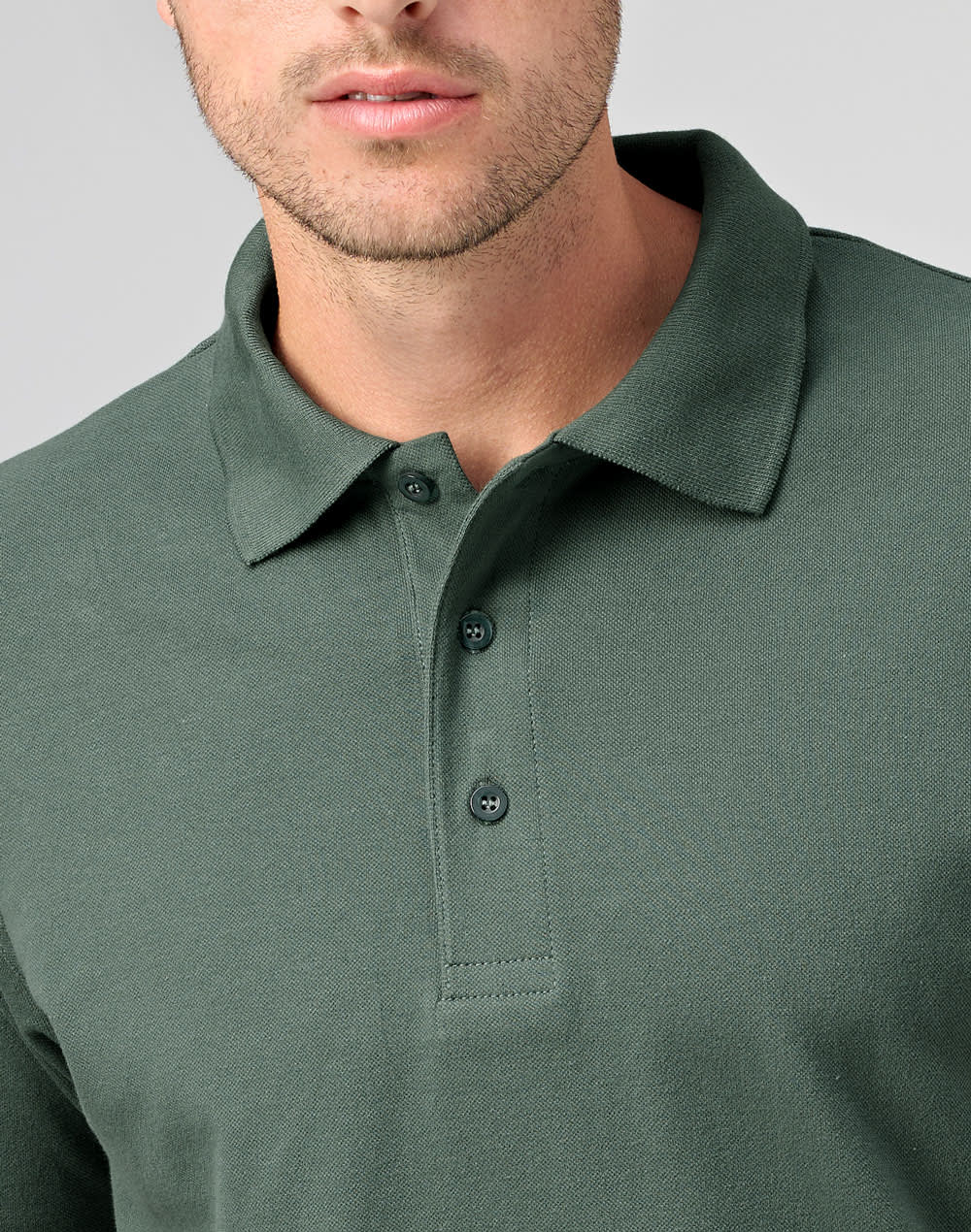 Mens cotton stretch polo [53-PS55]