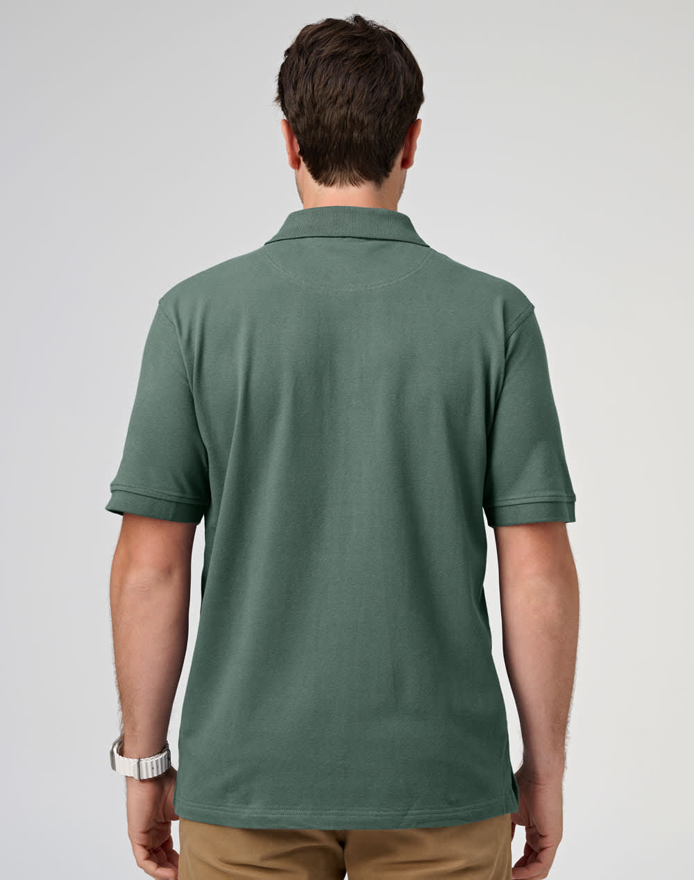 Mens cotton stretch polo [53-PS55]