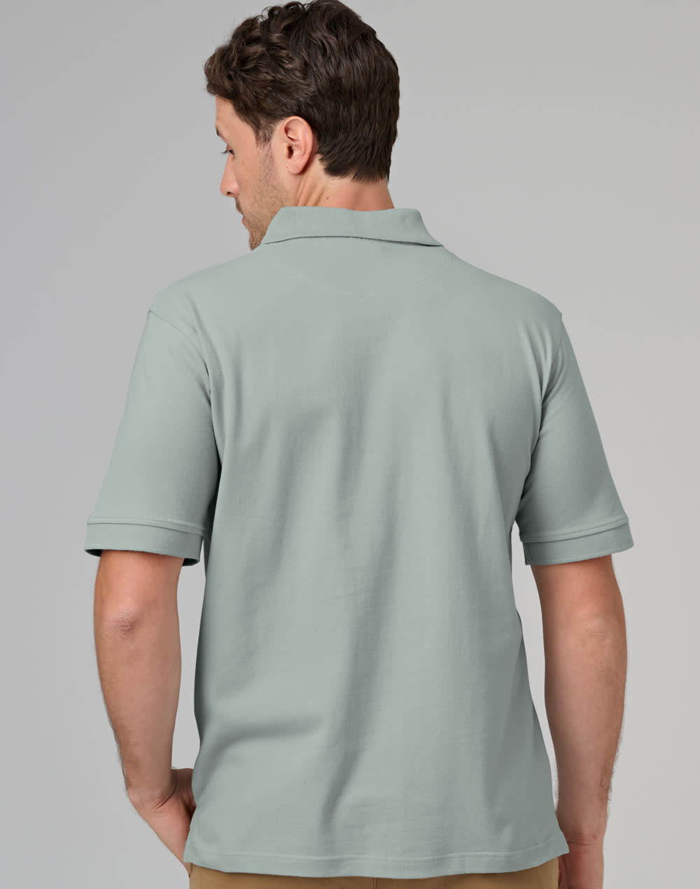 Mens cotton stretch polo [53-PS55]